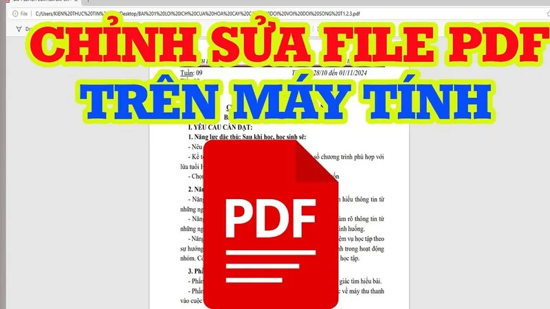 Sửa file PDF trên máy tính