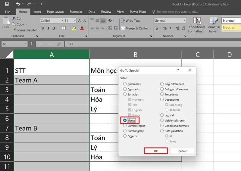 3 cách đánh số thứ tự không liên tục trong Excel 2 Cach danh so thu tu khong lien tuc trong Excel 3