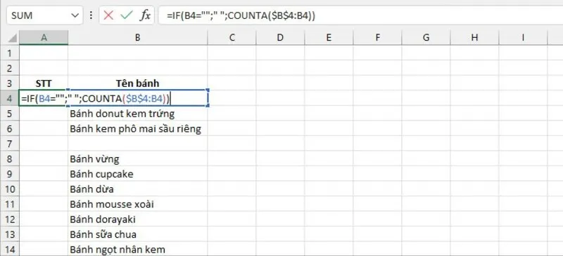 3 cách đánh số thứ tự không liên tục trong Excel 5 Cach danh so thu tu khong lien tuc trong Excel 8