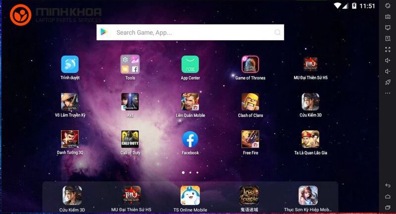 Cach gia lap Android cho laptop may tinh cau hinh yeu 12