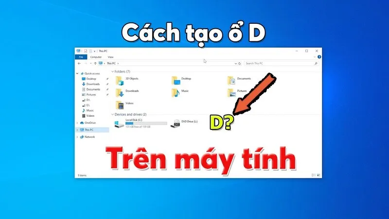 Cách tạo ổ đĩa D trên Win 10 (5)