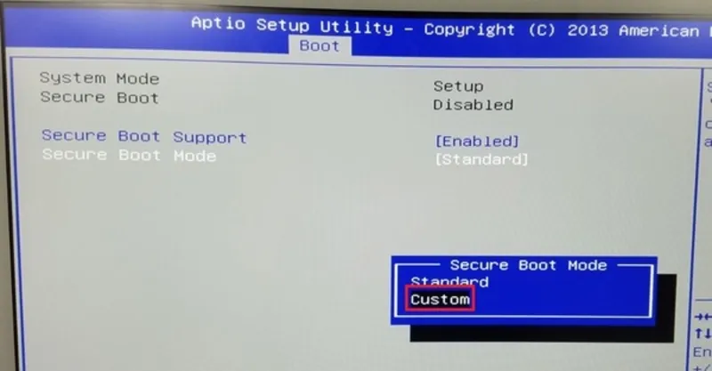 Cách tắt Secure Boot (1)
