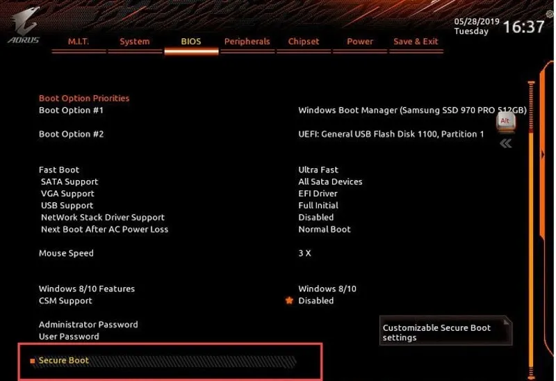 Cách tắt Secure Boot (18)