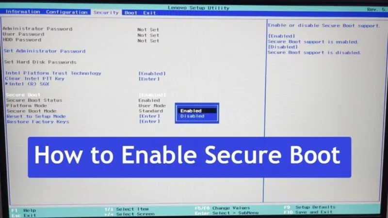 Cách tắt Secure Boot (4)