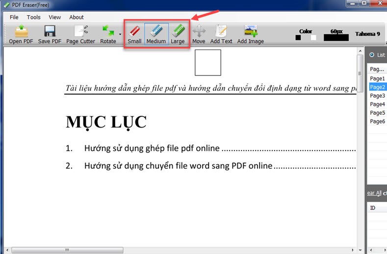 Cách xóa chữ trên file PDF bằng phần mềm PDF Eraser