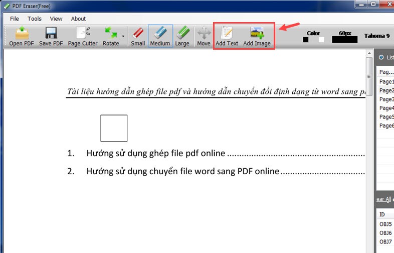 Cách xóa chữ trên file PDF bằng phần mềm PDF Eraser
