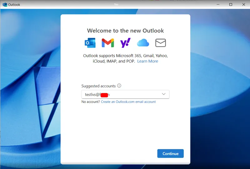 Cài đặt Outlook trên máy tính (4)