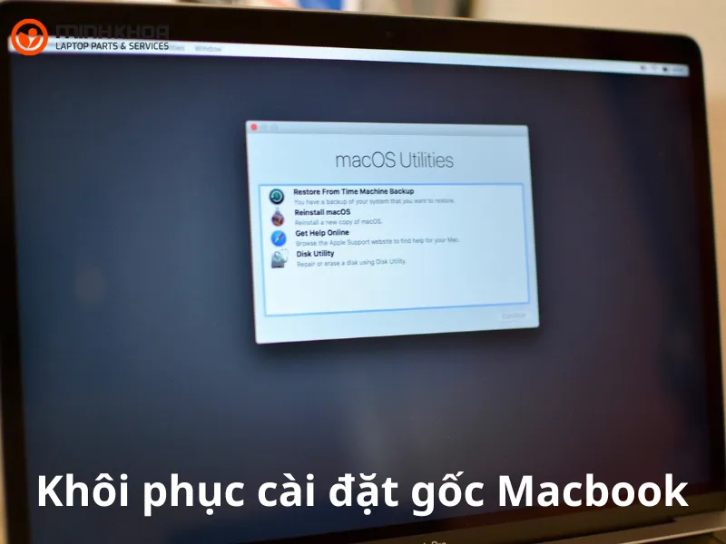 Khôi phục cài đặt gốc Macbook