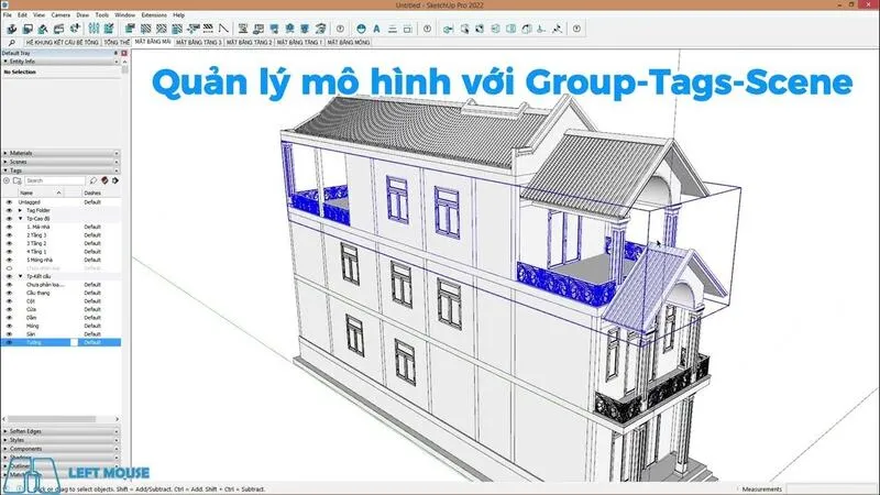 Làm nhẹ file SketchUp (13) Làm nhẹ file SketchUp (13)