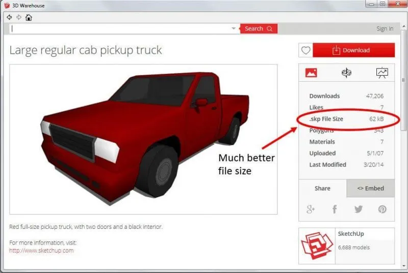 Làm nhẹ file SketchUp (8) Làm nhẹ file SketchUp (8)