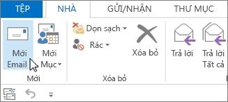 Tạo thư email mới trên Outlook