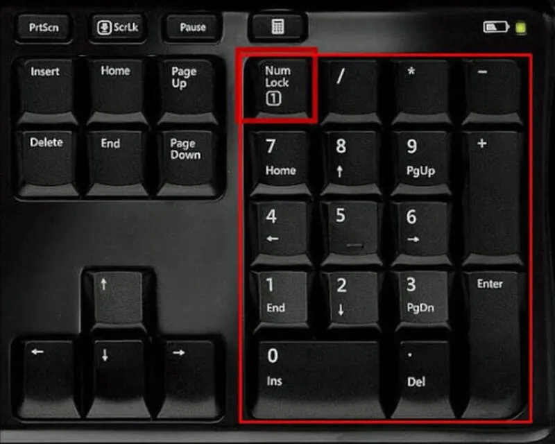 Numlock la gi 8