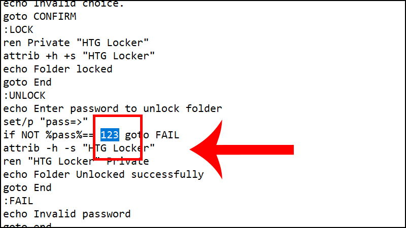 Cách đặt mật khẩu cho Folder bằng đoạn mã lệnh