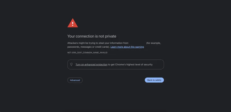 Cách khắc phục lỗi NETERR_CERT_COMMON_NAME_INVALID trên Win 10 13 NETERR CERT COMMON NAME INVALID 4