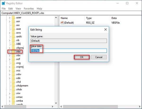 Sửa file VBS Script