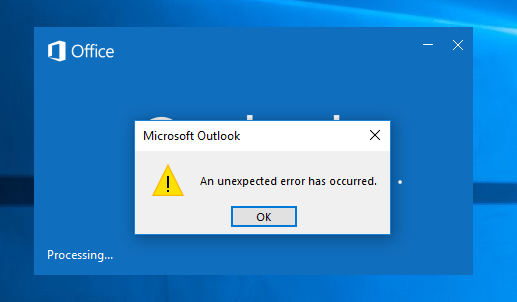 Cách fix lỗi An unexpected error has occurred nhập Windows