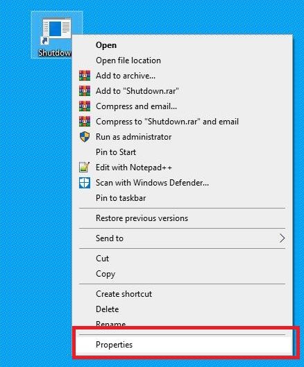 Hướng dẫn tạo nút Shutdown trên Windows 10 để tắt máy nhanh 