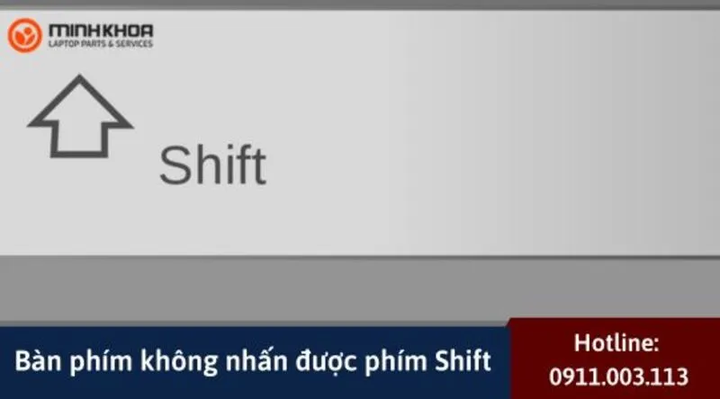 Ban phim khong nhan duoc phim Shift 18