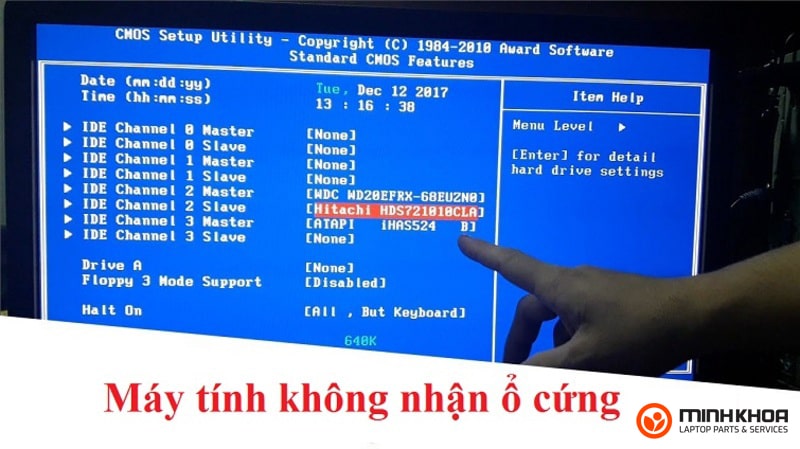 May khong nhan o cung SSD va HDD 2 1