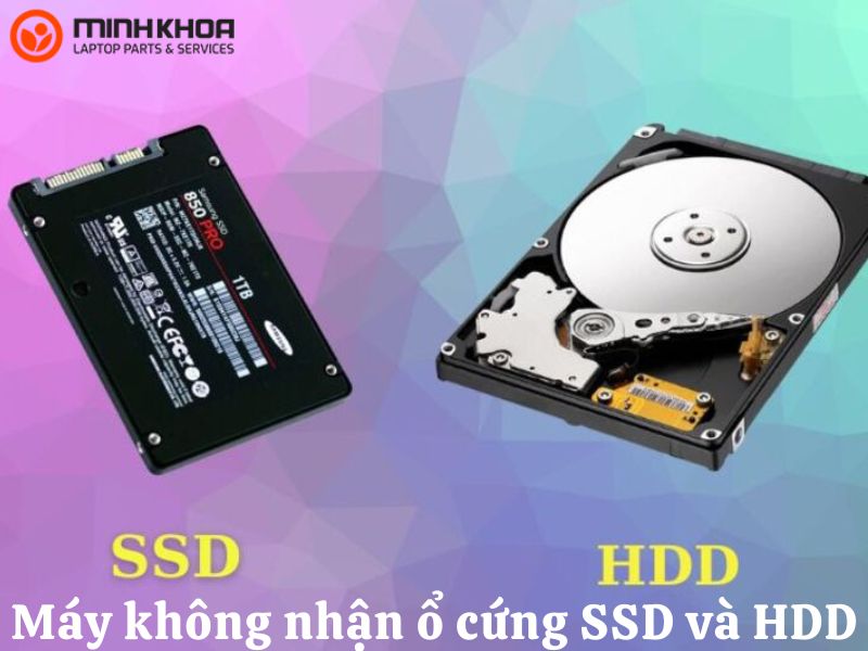 Máy không nhận ổ cứng SSD và HDD