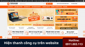 Hien thanh cong cu tren website 2