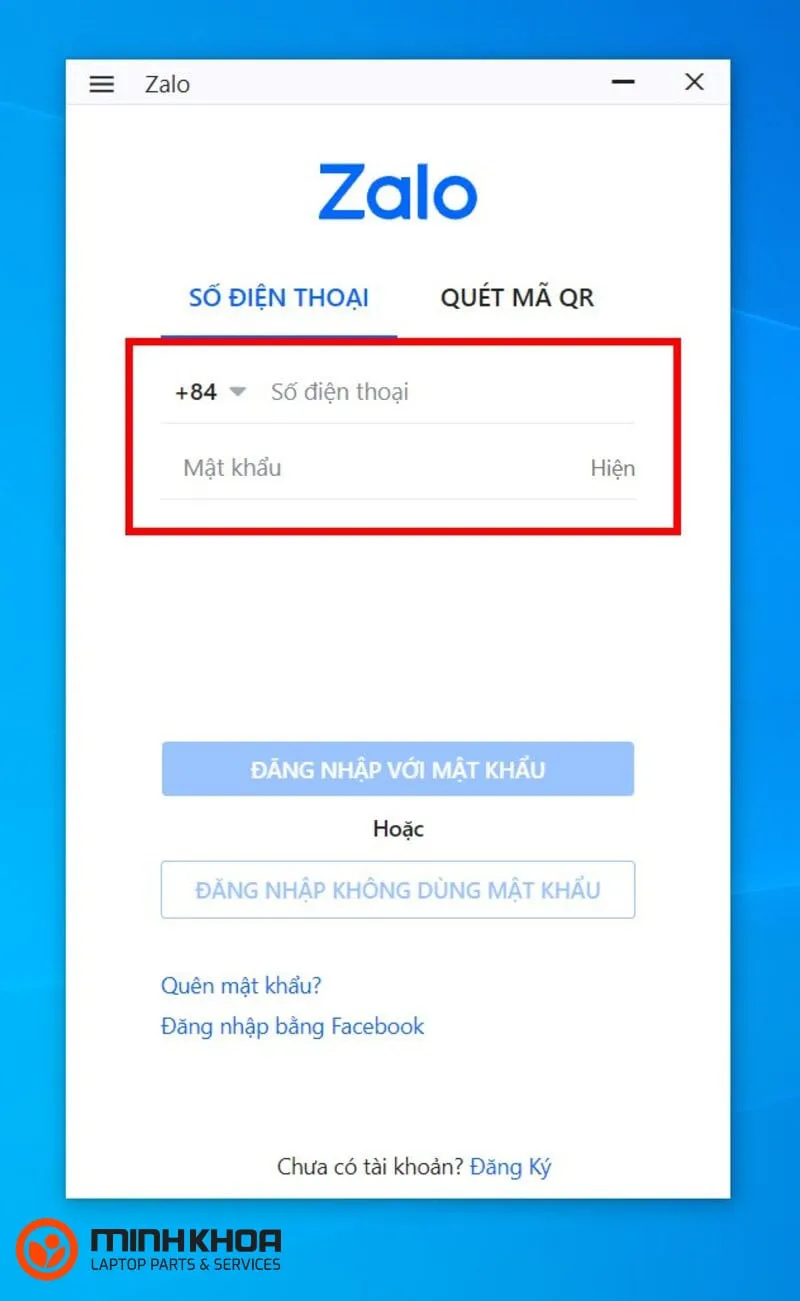 Dang nhap zalo tren may tinh 4