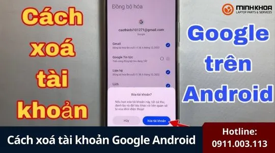 Cach xoa tai khoan Google Android 17