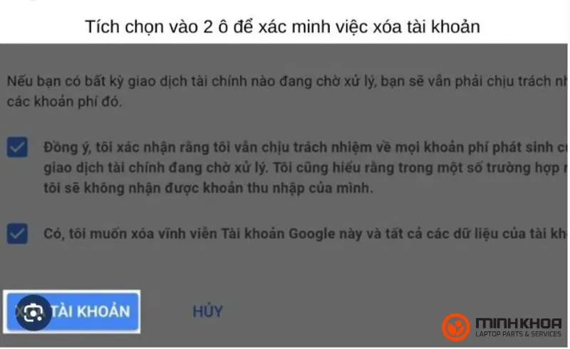 Cach xoa tai khoan Google Android 2