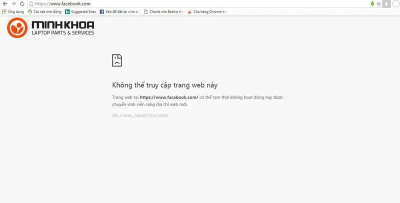 Khong vao duoc Facebook bang may tinh 3