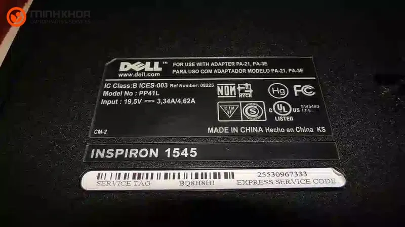 Kiem tra cau hinh laptop Dell 11