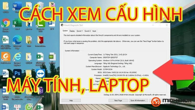 Kiem tra cau hinh laptop Dell 5