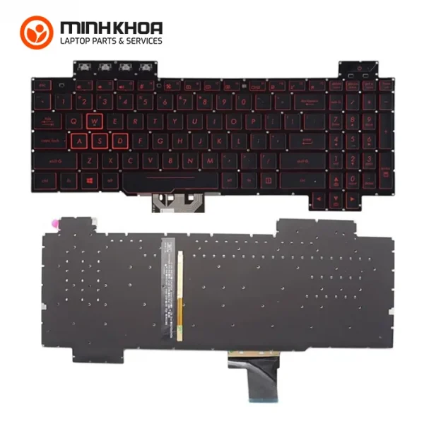 Ban phim zin led do laptop Asus TUF Gaming FX504 FX505 FX507 FX80 FX86