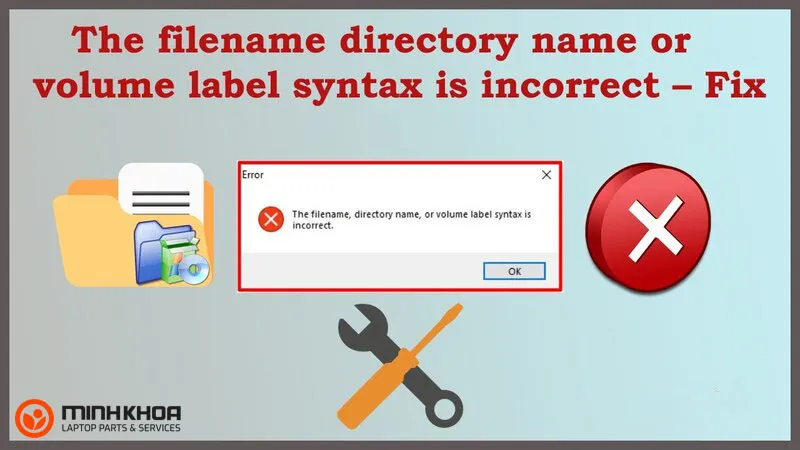 The filename directory name or volume label syntax is incorrect 13