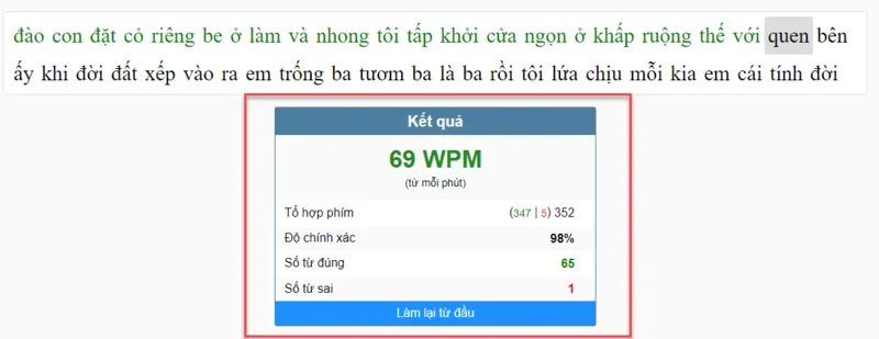 Bỏ túi 2 cách kiểm tra tốc độ đánh máy trên windows 14 Kiem tra toc do danh may tren windows 9