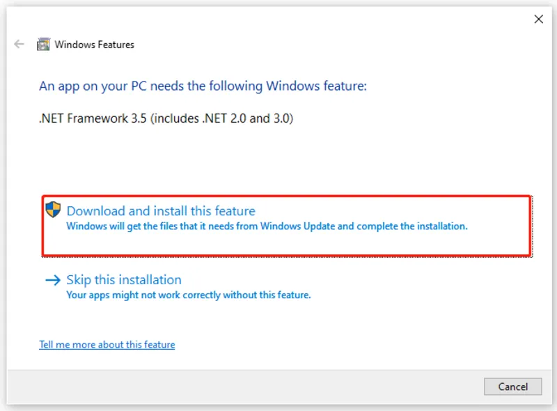 Cách cài đặt kích hoạt .NET Framework 3.5 và 4.0 trên windows 8 NET Framework 3.5 va 4 13