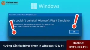 Fix driver error in windows 10 11 3