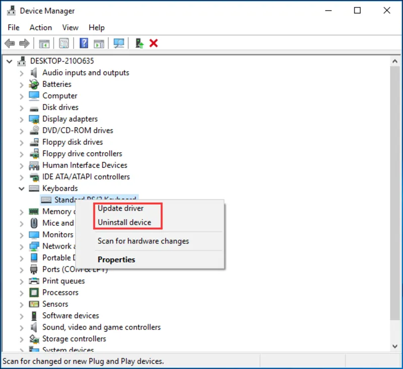 Sua loi ban phim laptop khong go duoc 6