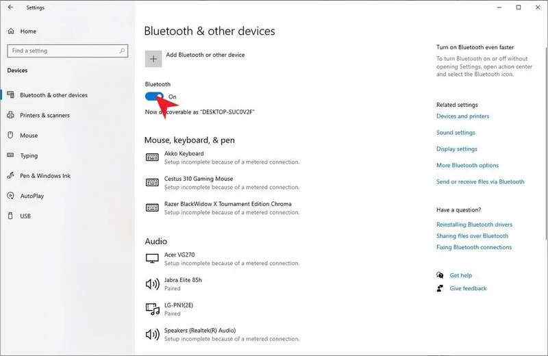 Cach ket noi may tinh voi tivi qua Bluetooth 14