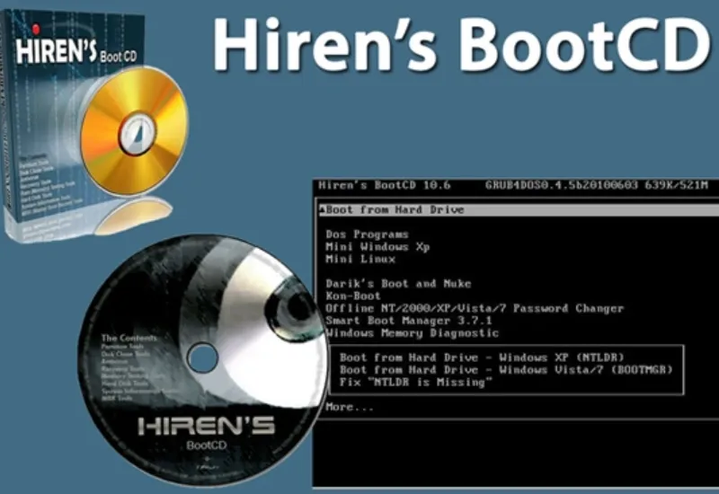 Hướng dẫn sử dụng hirens boot windows 7 để sửa chữa và khôi phục hệ thống 2 Hirens boot windows 7 10
