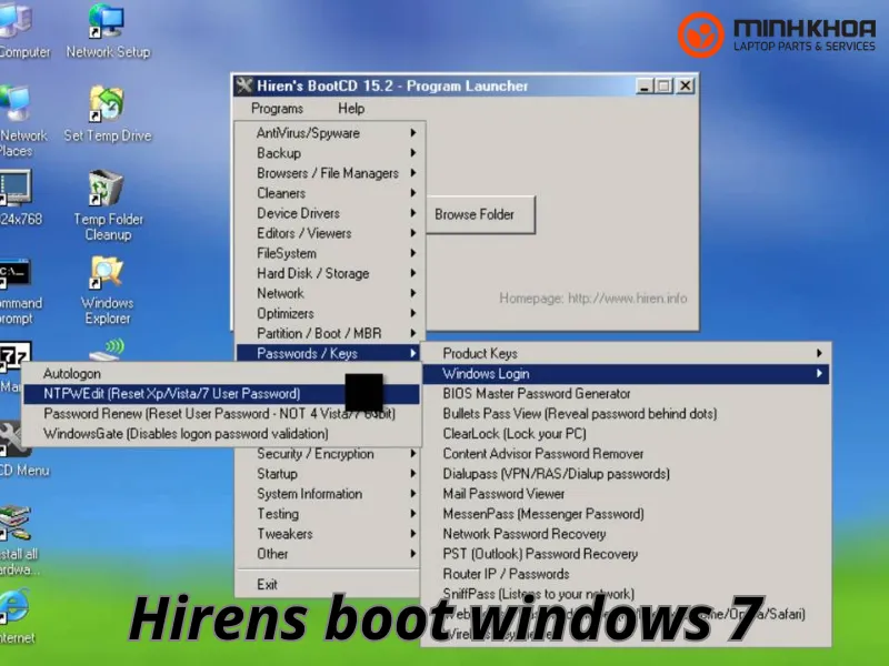 Hướng dẫn sử dụng hirens boot windows 7 để sửa chữa và khôi phục hệ thống 1 Hirens boot windows 7