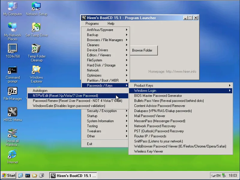 Hướng dẫn sử dụng hirens boot windows 7 để sửa chữa và khôi phục hệ thống 20 Hirens boot windows 7 5