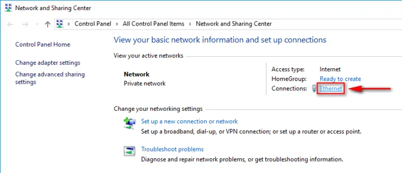 Private to public network windows 10 2