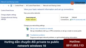 Private to public network windows 10 6