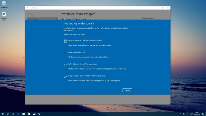 Giải đáp từ A đến Z về Windows Mobile Insider Preview 5 Windows Mobile Insider Preview 1
