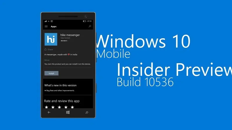 Giải đáp từ A đến Z về Windows Mobile Insider Preview 10 Windows Mobile Insider Preview 10