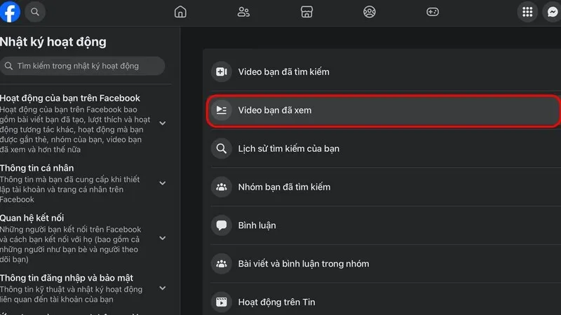 Xoa video da xem tren Watch Facebook tren may tinh 2