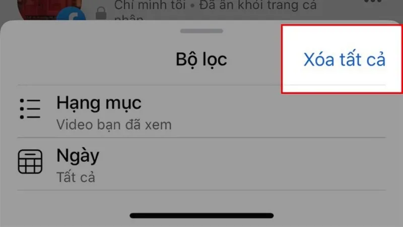 Xoa video da xem tren Watch Facebook tren may tinh 5