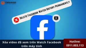 Xóa video đã xem trên Watch Facebook trên máy tính
