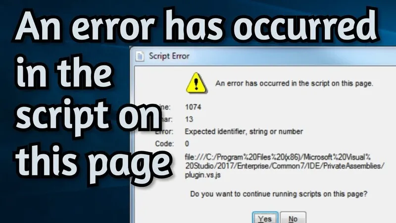 An error has occurred in the script on this page 32