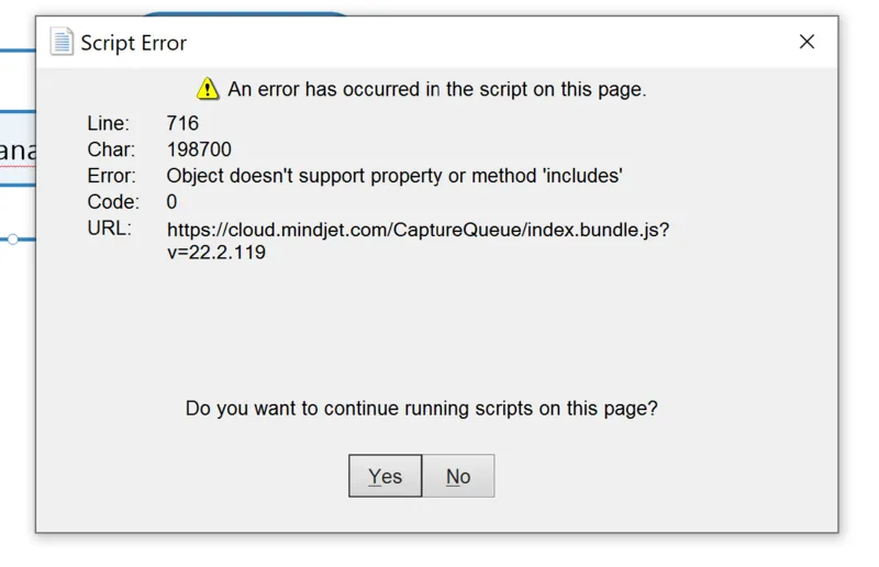 An error has occurred in the script on this page 41